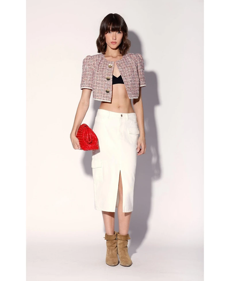 Walter Baker Women's Helene Cropped Boucle Tweed Jacket