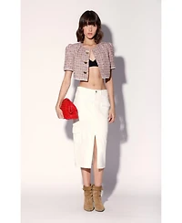 Walter Baker Women's Helene Cropped Boucle Tweed Jacket