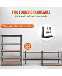 Rainsken Storage Shelving Unit, 5-Tier Adjustable Metal Storage Shelves, Heavy Duty Organizer Rack for Pantry, Basement