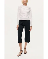 Nocturne Women's Draped Detail Long Sleeve Top