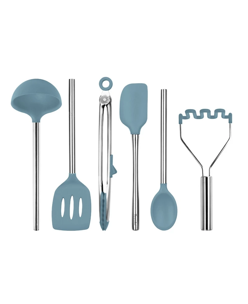 Tovolo Utensil 6-Pc. Silicone with Steel Handles