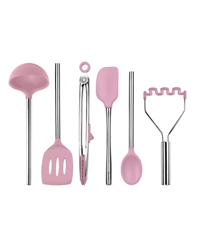 Tovolo Utensil 6-Pc. Silicone with Steel Handles