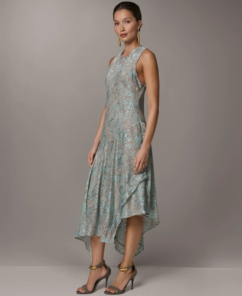 Donna Karan New York Women's Sleeveless Crew Neck Midi Dress