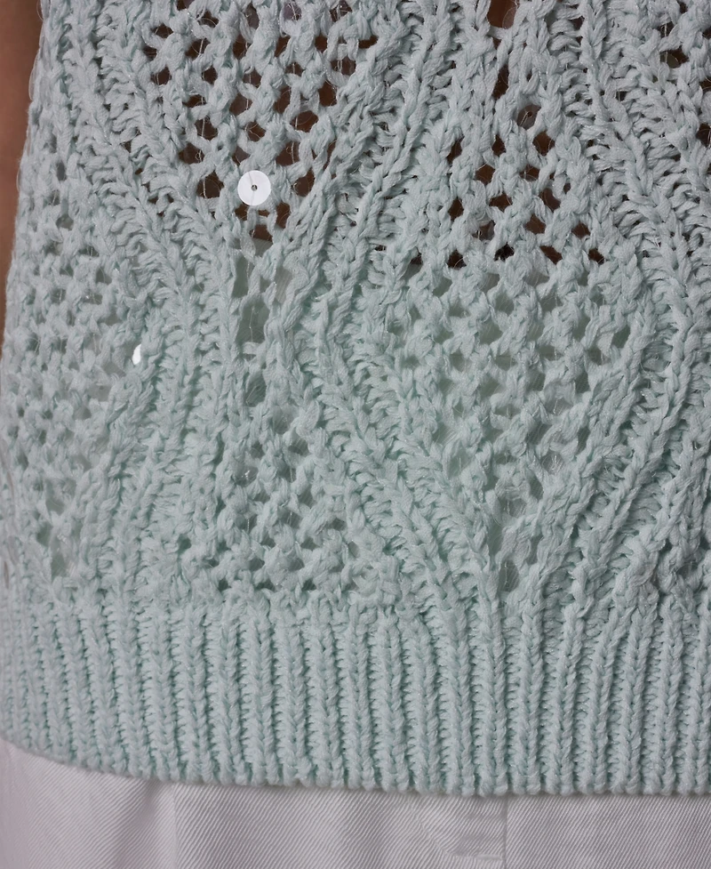 Donna Karan New York Women's Crew Neck Sweater Vest