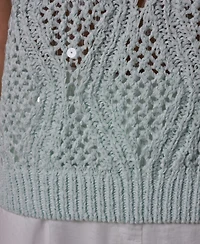 Donna Karan New York Women's Crew Neck Sweater Vest