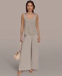 Donna Karan New York Women's Sequin Scoop Neck Sweater