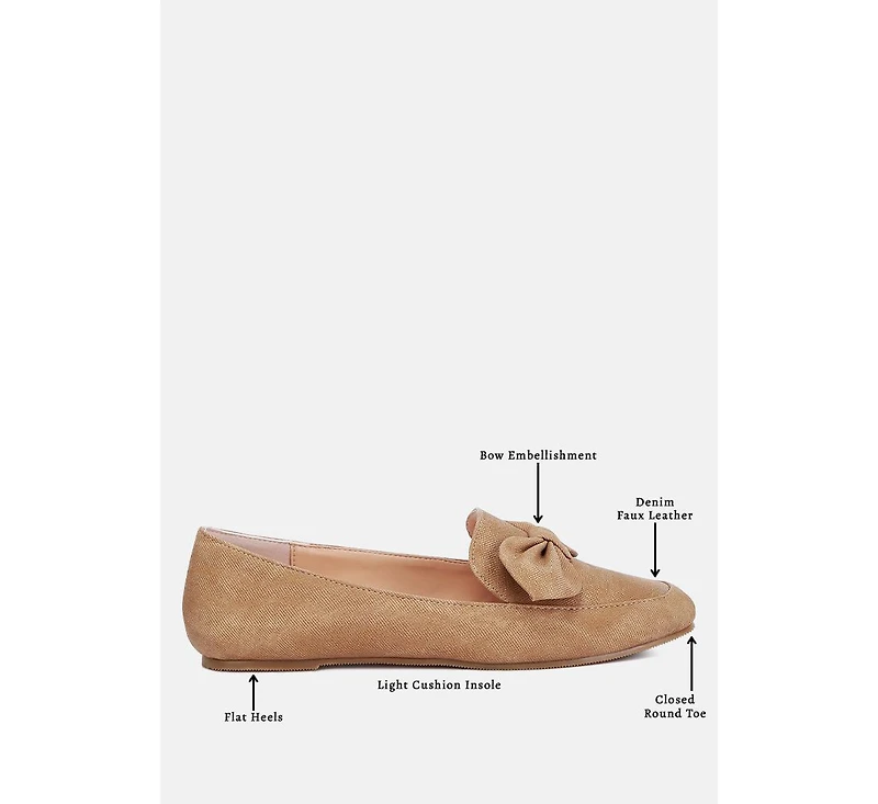 waveney bow embellished loafers
