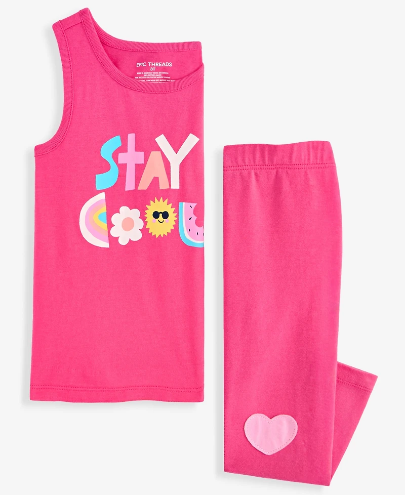 Epic Threads Girls' Toddler 12M-5T Stay Cool Tank Top, Macy's Exclusive