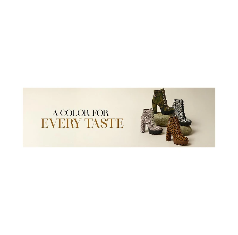 Palmetto Camouflage Ankle Boots Women
