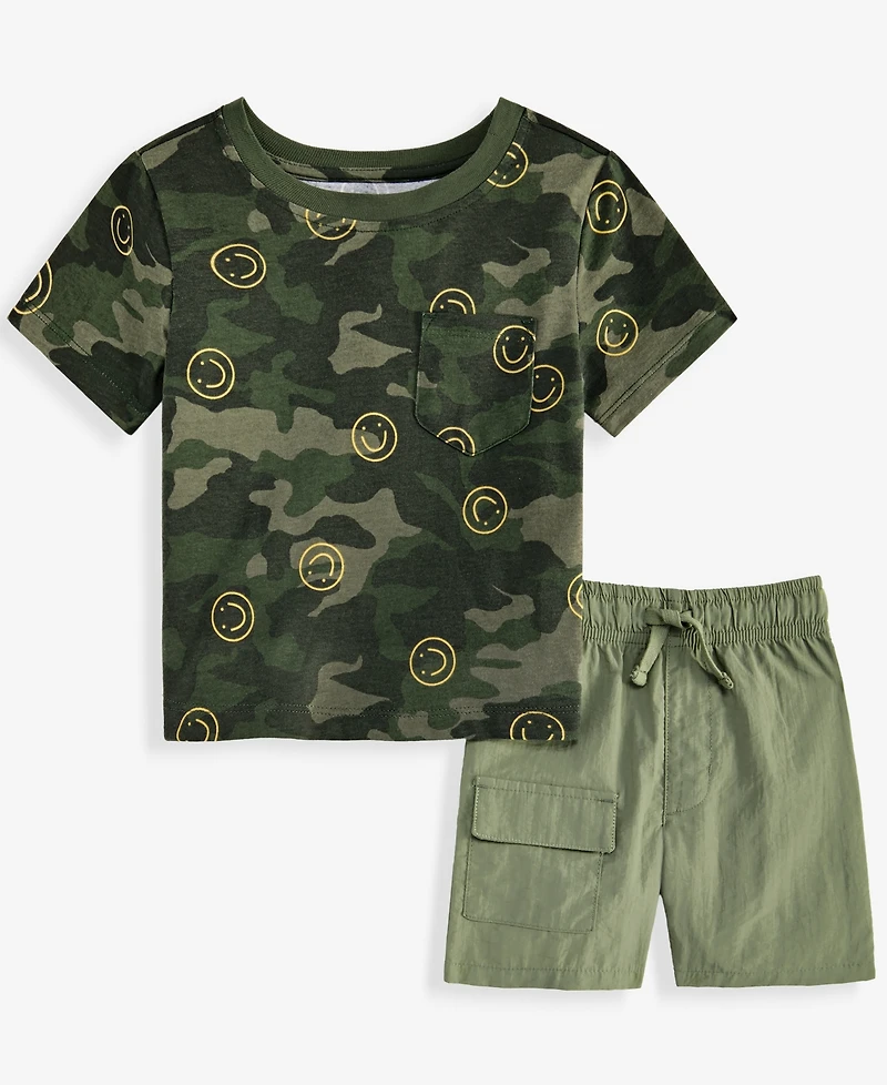 Epic Threads Toddler Boys' 12M-5T T-Shirt & Cargo Shorts, Macy's Exclusive