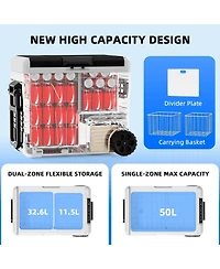 Cowsar 53QT Portable Refrigerator with Wheels