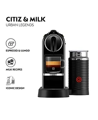 Nespresso Original CitiZ Espresso Machine by De'Longhi, with Aeroccino Milk Frother
