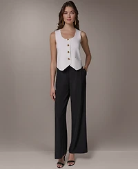 Donna Karan New York Petite Scoop Neck Sweater Vest