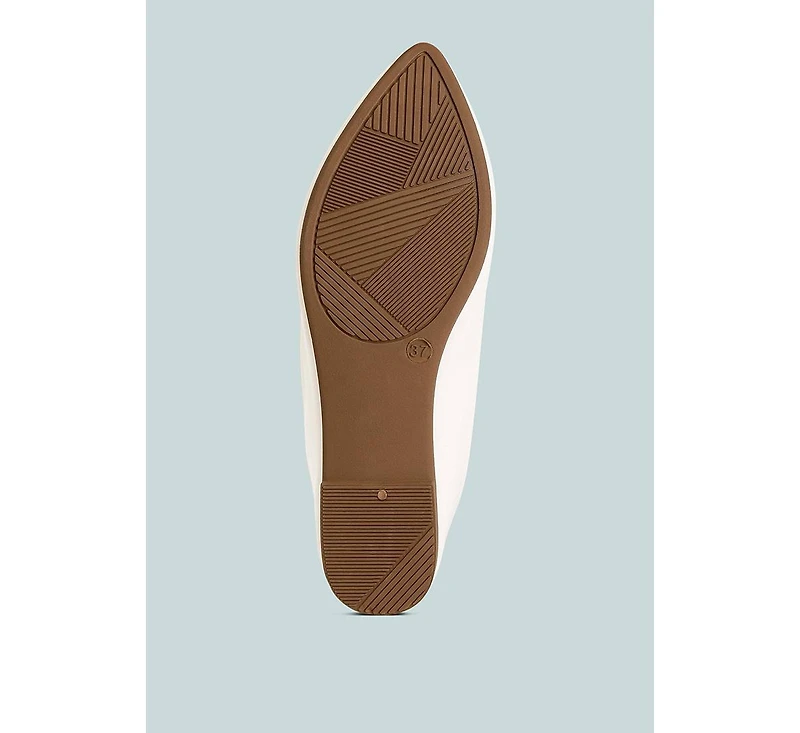 Karder brooch detail ballet flats