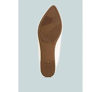 Karder brooch detail ballet flats