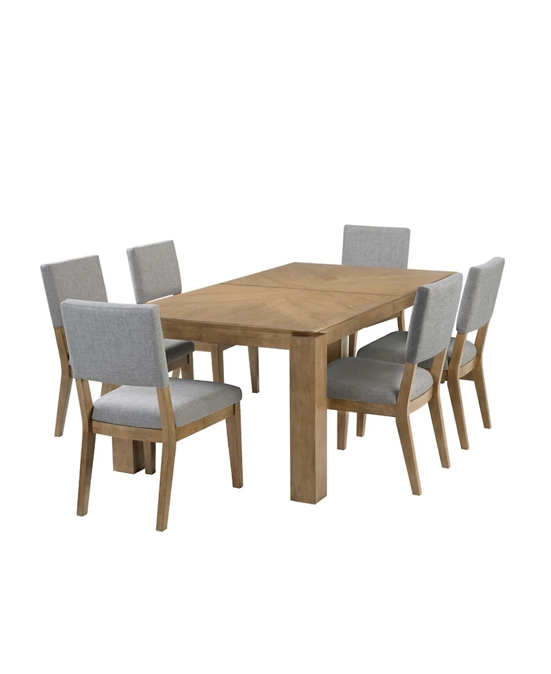 Selby 7-Pc. Dinning Set (1 Dining Table + 6 Chairs)