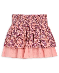 Scotch & Soda Girls' 7-16 Floral-Print Tiered Ruffle Mini Skirt