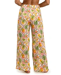 La Blanca Women's Palm Nouveau Wide-Leg Cover-Up Pants