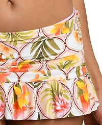 La Blanca Women's Palm Nouveau Ruffled Skirt