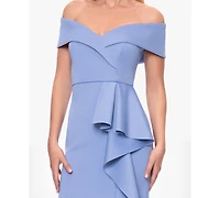 Xscape Women's Off-The-Shoulder Midi Dress