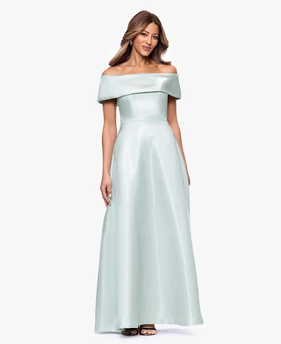 Xscape Women's Off-The-Shoulder Ball Gown