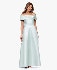 Xscape Women's Off-The-Shoulder Ball Gown