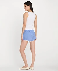 Good American Women's Lace-Trimmed Boxer Shorts, Regular & Plus