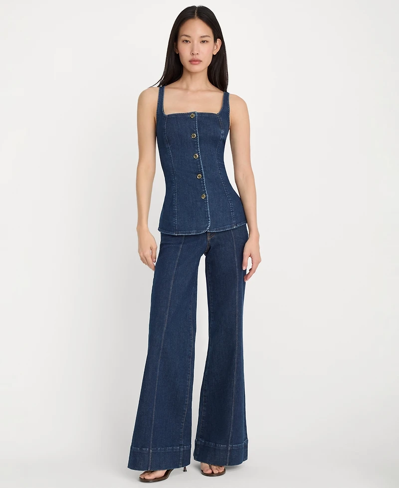 Good American Women's Sleeveless Top, Regular & Plus