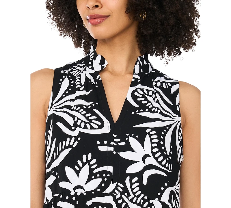 Vince Camuto Women's V-Neck Maxi Tiered Dress