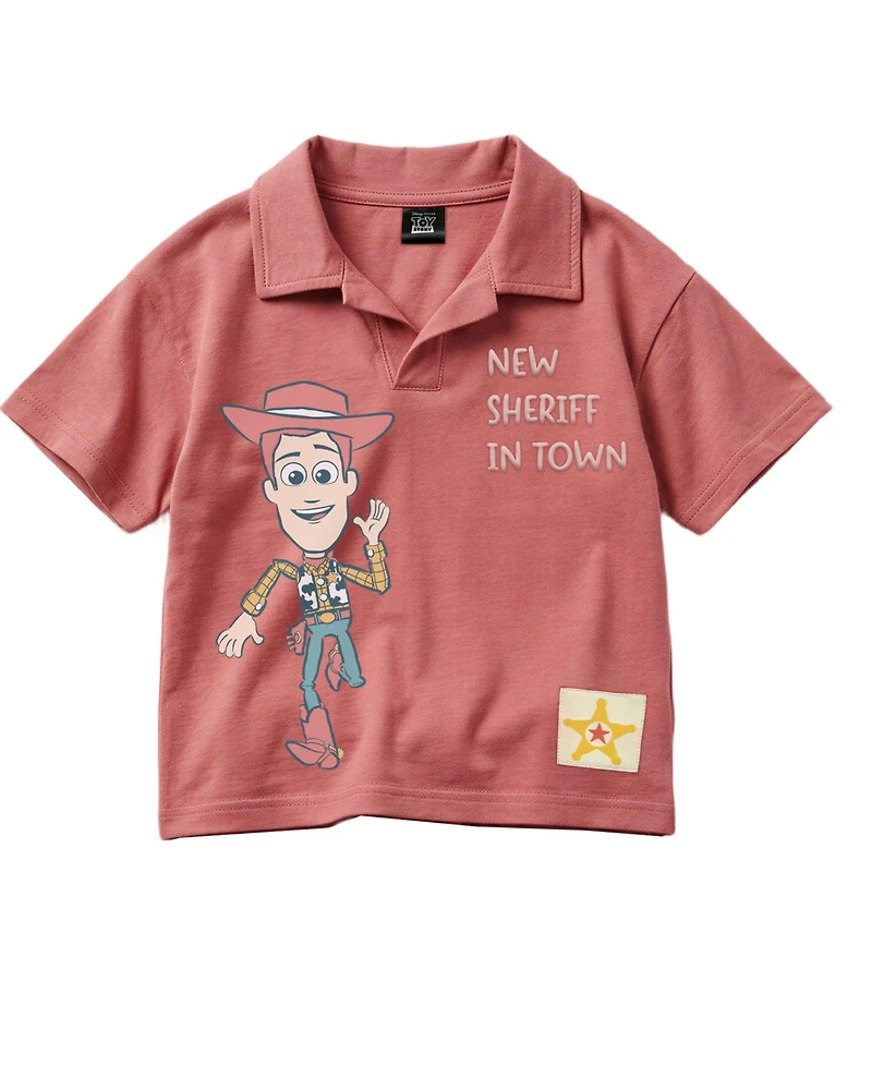 Toy Story Boys' 2T-5T Short-Sleeve Polo Shirt and Shorts, 2-Piece Set