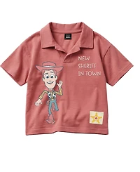 Toy Story Boys' 2T-5T Short-Sleeve Polo Shirt and Shorts, 2-Piece Set