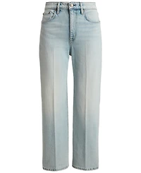 Lauren Ralph Petite High-Rise Relaxed Straight Ankle Jeans