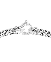 Effy Collection Men's Onyx Bracelet in Sterling Silver with 14k Yellow Gold