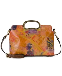Patricia Nash Karine Mini Paris Map Leather Crossbody Bag