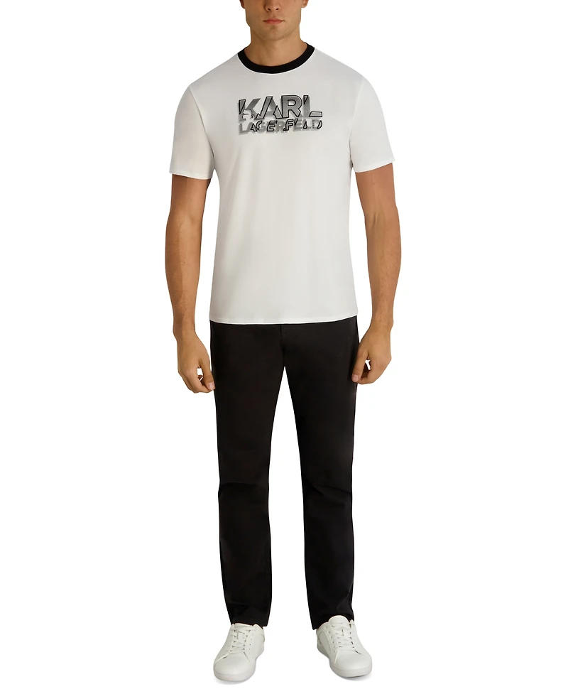 Karl Lagerfeld Paris Men's Crewneck T-Shirt