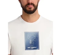 Karl Lagerfeld Paris Men's Regular-Fit Short-Sleeve Crewneck T-Shirt