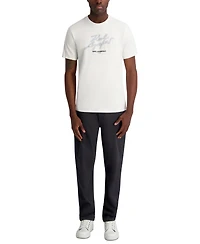 Karl Lagerfeld Paris Men's Regular-Fit Short-Sleeve Embroidered T-Shirt