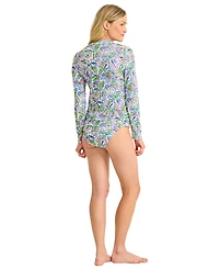 Tommy Bahama Women's Long-Sleeve Zipper Rashguard