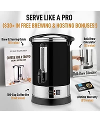 Premium 100 Cup Commercial Coffee Urn - Large Coffee Dispenser