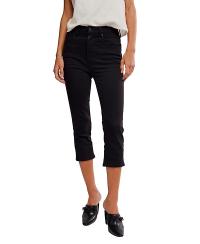 Free People Women's Slim-Fit Cropped Jeans