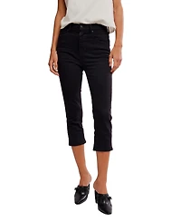 Free People Women's Slim-Fit Cropped Jeans
