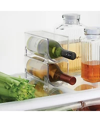 iDesign Stackable Holder for Water or Wine Bottles, Set of 2, Clear, Made in Usa