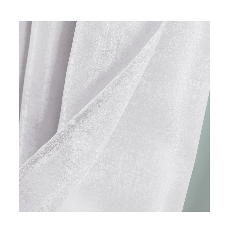 Oliva Gray Nora Embossed Blackout Grommet Panel