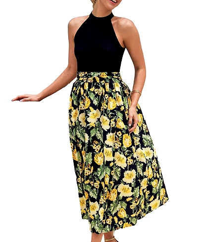 Cupshe Women's Rising Starlet Floral Maxi Beach Dress