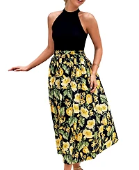 Cupshe Women's Rising Starlet Floral Maxi Beach Dress