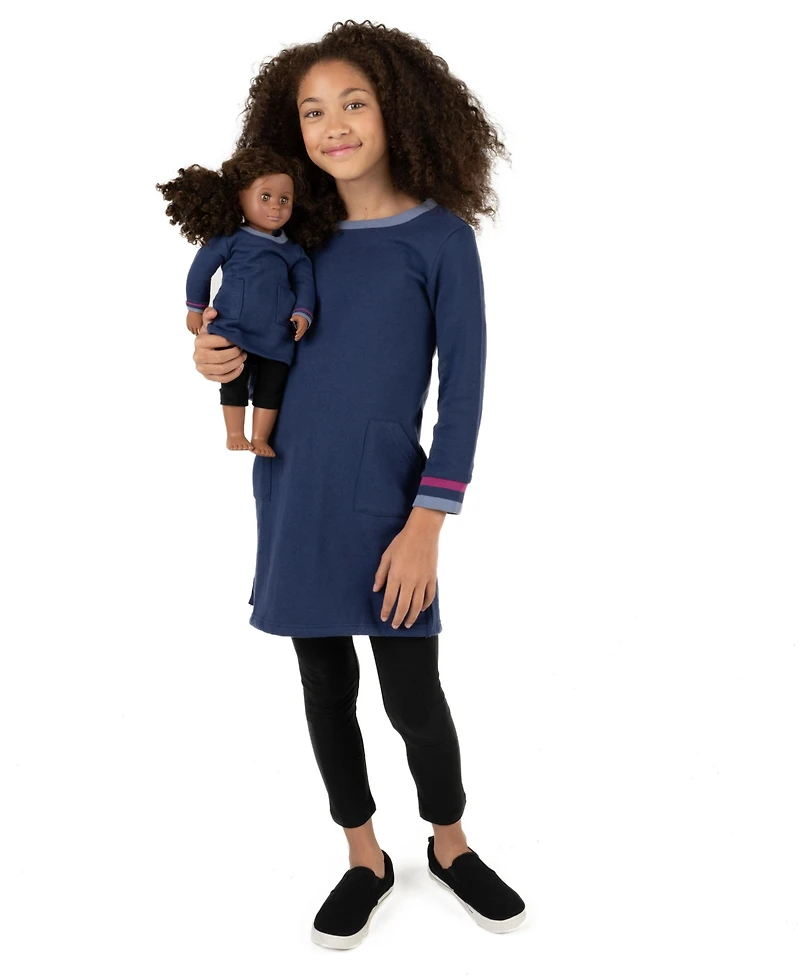 Leveret Toddler Girls Matching Doll Long Sleeve Tunic Sweatshirt Dress