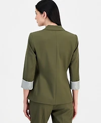 Tahari Asl Women's Two-Button Peak-Lapel Blazer