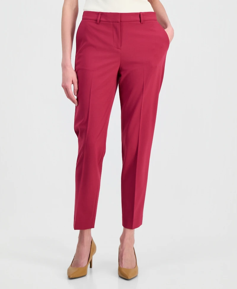 Tahari Asl Women's Shannon Straight-Leg Ankle Pants