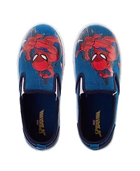 Spider-Man Little Boys SpiderMan Light Up Sneakers Flashing Lights Superhero Design Action Ready Easy On Off Durable