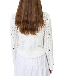 Central Park West Women's Jaden Embroidered Cardi